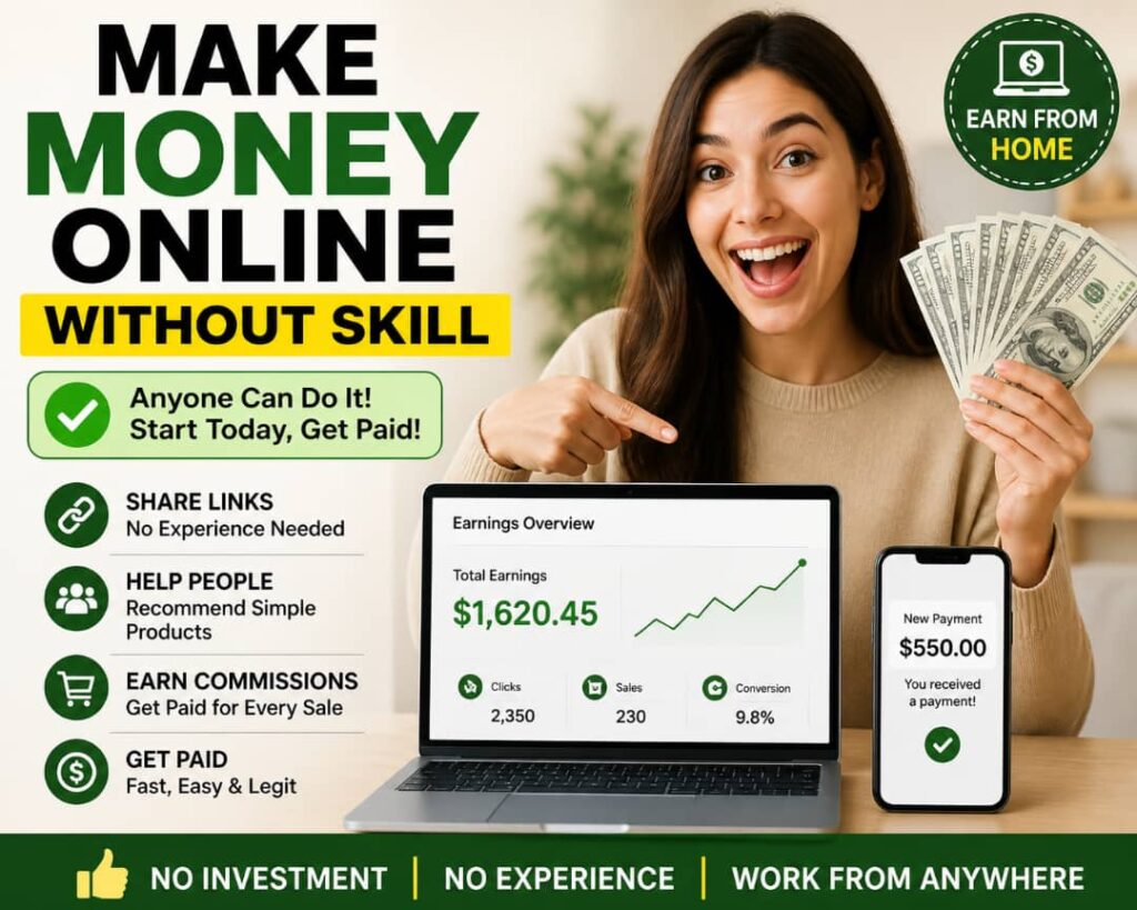 Make Money Online Without Skills (Beginner Guide for Americans in 2026) 6e6e4cb0 cc7c 4b7d bbc0 b934dffd0ac6