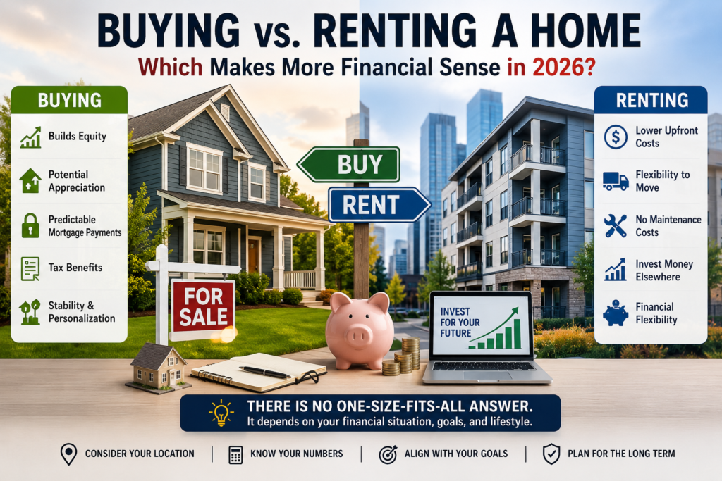 Buying vs. Renting a Home in America: Which Makes More Financial Sense in 2026? buying vs renting a home