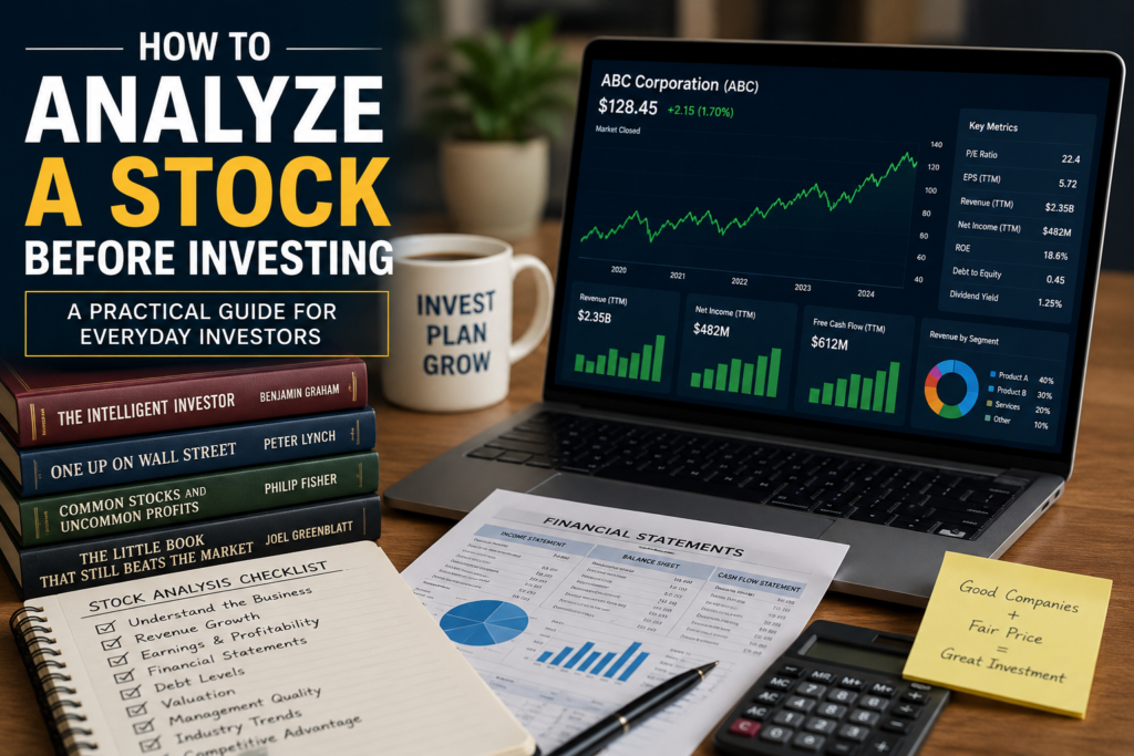 how to analyse a stock before investing
